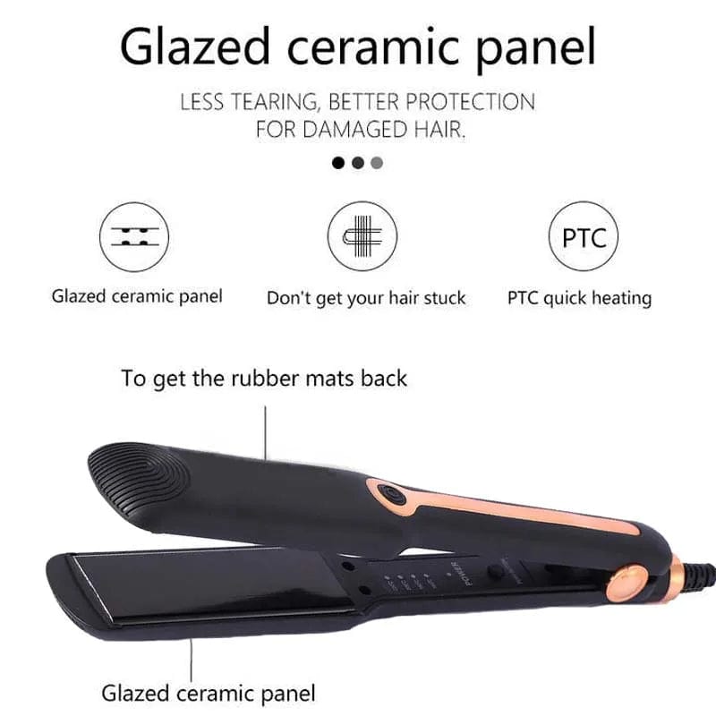 Hair Straighteners Professional Wet Dry Fast Styler Tourmaline Ionic Flat Iron Wide Plate Hair Straightener Hair Styling Tools - SHOWLU FASHION STORE