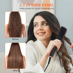 Hair Straighteners Professional Wet Dry Fast Styler Tourmaline Ionic Flat Iron Wide Plate Hair Straightener Hair Styling Tools - SHOWLU FASHION STORE