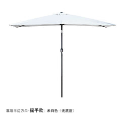 Half Umbrella Outdoor against the Wall Hand - Waving Umbrella Side - Column Umbrella Balcony Green Plant Sunshade Coffee Shop Outdoor Sun Umbrella Flower Garden - SHOWLU FASHION STORE