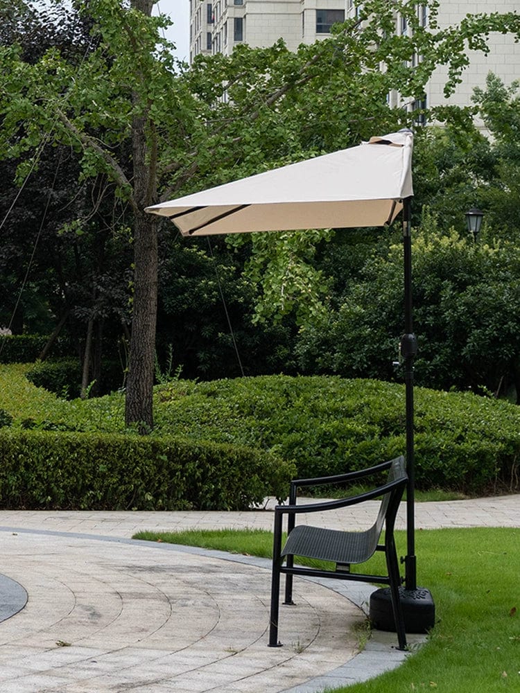 Half Umbrella Outdoor against the Wall Hand - Waving Umbrella Side - Column Umbrella Balcony Green Plant Sunshade Coffee Shop Outdoor Sun Umbrella Flower Garden - SHOWLU FASHION STORE