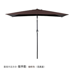 Half Umbrella Outdoor against the Wall Hand - Waving Umbrella Side - Column Umbrella Balcony Green Plant Sunshade Coffee Shop Outdoor Sun Umbrella Flower Garden - SHOWLU FASHION STORE