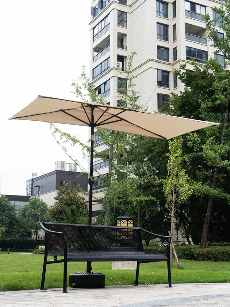 Half Umbrella Outdoor against the Wall Hand - Waving Umbrella Side - Column Umbrella Balcony Green Plant Sunshade Coffee Shop Outdoor Sun Umbrella Flower Garden - SHOWLU FASHION STORE