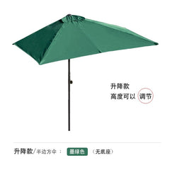 Half Umbrella Outdoor against the Wall Hand - Waving Umbrella Side - Column Umbrella Balcony Green Plant Sunshade Coffee Shop Outdoor Sun Umbrella Flower Garden - SHOWLU FASHION STORE