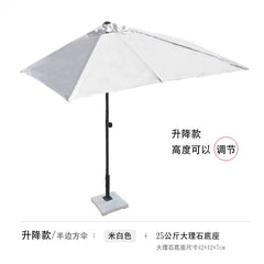 Half Umbrella Outdoor against the Wall Hand - Waving Umbrella Side - Column Umbrella Balcony Green Plant Sunshade Coffee Shop Outdoor Sun Umbrella Flower Garden - SHOWLU FASHION STORE