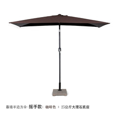 Half Umbrella Outdoor against the Wall Hand - Waving Umbrella Side - Column Umbrella Balcony Green Plant Sunshade Coffee Shop Outdoor Sun Umbrella Flower Garden - SHOWLU FASHION STORE