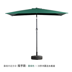 Half Umbrella Outdoor against the Wall Hand - Waving Umbrella Side - Column Umbrella Balcony Green Plant Sunshade Coffee Shop Outdoor Sun Umbrella Flower Garden - SHOWLU FASHION STORE
