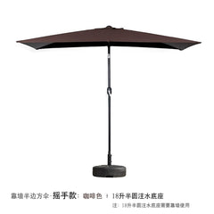 Half Umbrella Outdoor against the Wall Hand - Waving Umbrella Side - Column Umbrella Balcony Green Plant Sunshade Coffee Shop Outdoor Sun Umbrella Flower Garden - SHOWLU FASHION STORE