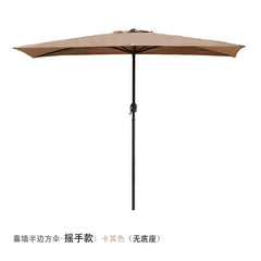Half Umbrella Outdoor against the Wall Hand - Waving Umbrella Side - Column Umbrella Balcony Green Plant Sunshade Coffee Shop Outdoor Sun Umbrella Flower Garden - SHOWLU FASHION STORE