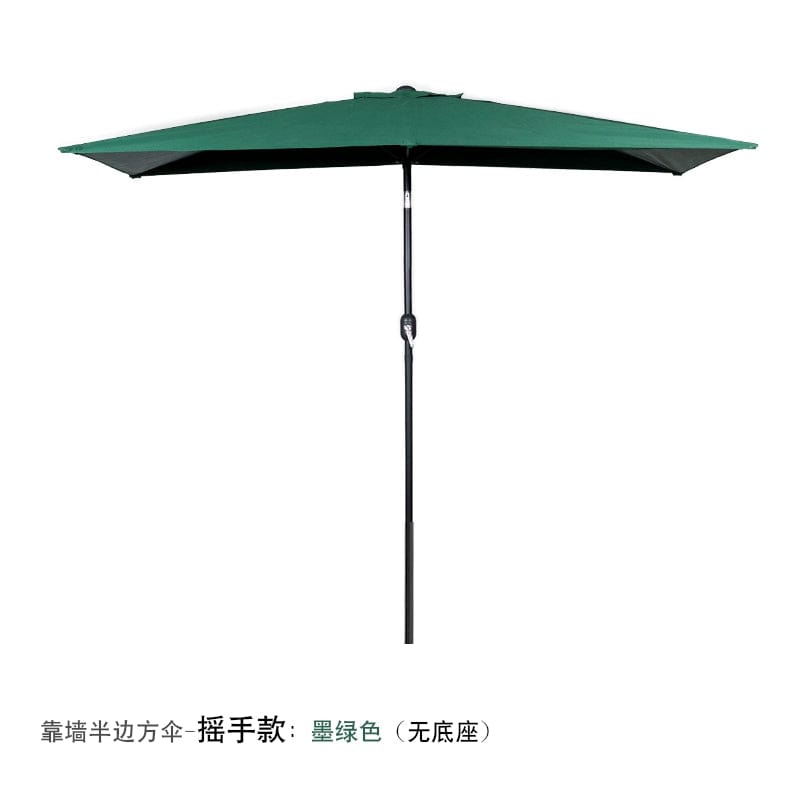 Half Umbrella Outdoor against the Wall Hand - Waving Umbrella Side - Column Umbrella Balcony Green Plant Sunshade Coffee Shop Outdoor Sun Umbrella Flower Garden - SHOWLU FASHION STORE