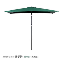 Half Umbrella Outdoor against the Wall Hand - Waving Umbrella Side - Column Umbrella Balcony Green Plant Sunshade Coffee Shop Outdoor Sun Umbrella Flower Garden - SHOWLU FASHION STORE
