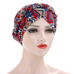 Head Scarf for muslim women Two - color cotton braid turban bonnet hijab Caps Inner hijabs femme musulman arab wrap turbantes - SHOWLU FASHION STORE