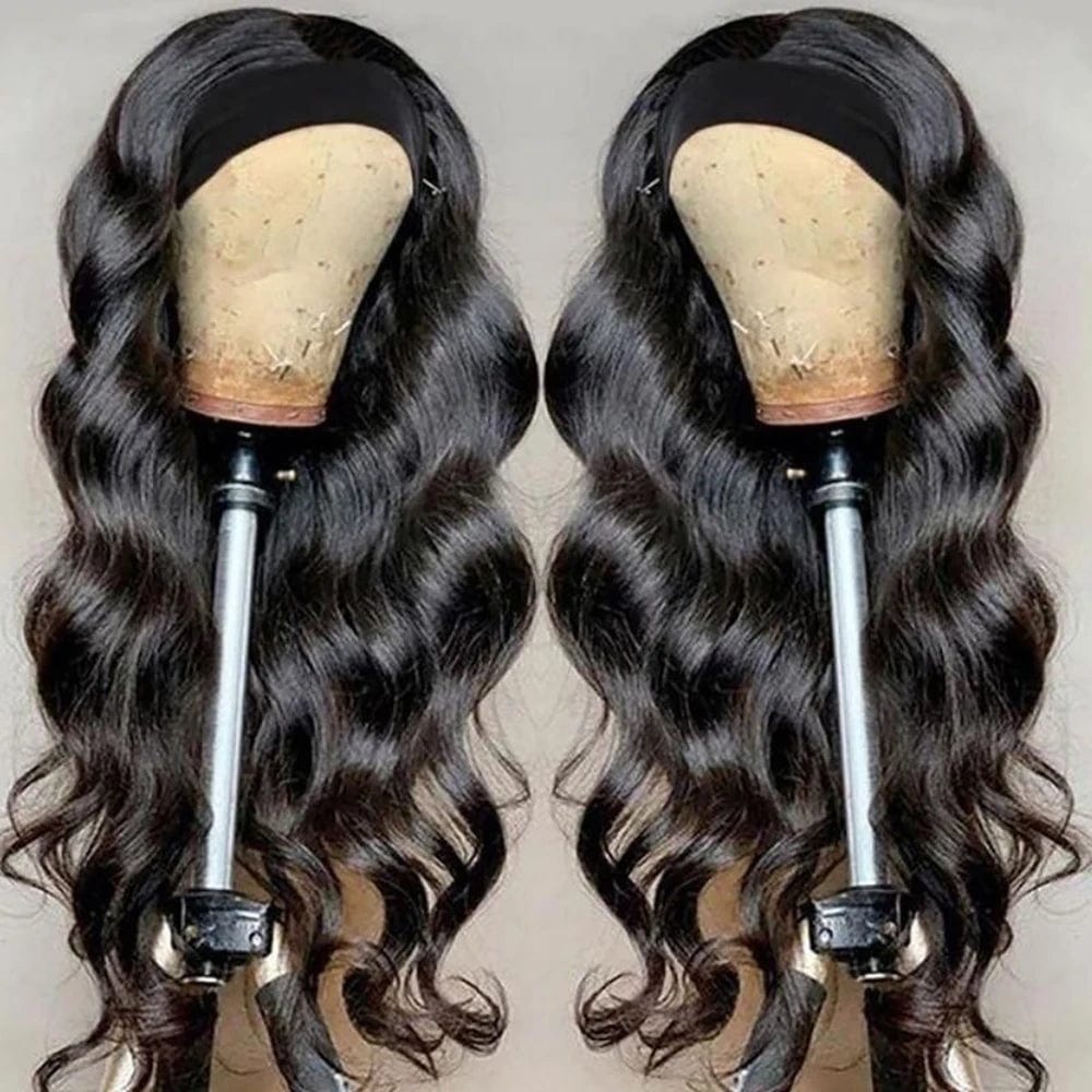 Headband Wig Human Hair Body Wave Wig 180% Density Remy Human Hair Wigs For Black Women Brazilian Ready To Wear Wig - SHOWLU FASHION STORE