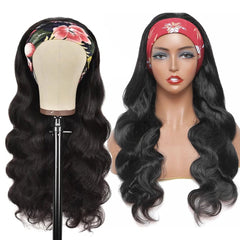 Headband Wig Human Hair Body Wave Wig 180% Density Remy Human Hair Wigs For Black Women Brazilian Ready To Wear Wig - SHOWLU FASHION STORE