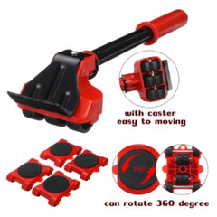 Heavy Duty Furniture Lifter Transport Tool Furniture Mover set 4 Move Roller 1 Wheel Bar for Lifting Moving Furniture Helper - SHOWLU FASHION STORE