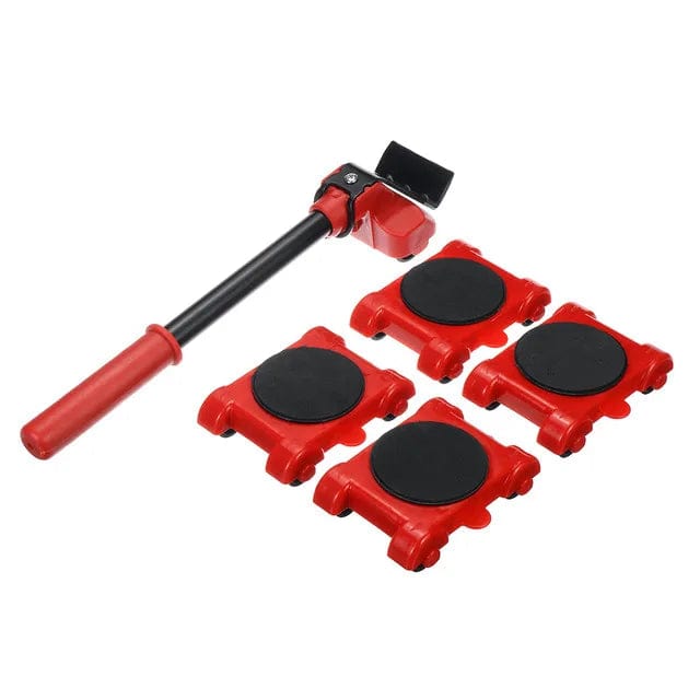 Heavy Duty Furniture Lifter Transport Tool Furniture Mover set 4 Move Roller 1 Wheel Bar for Lifting Moving Furniture Helper - SHOWLU FASHION STORE