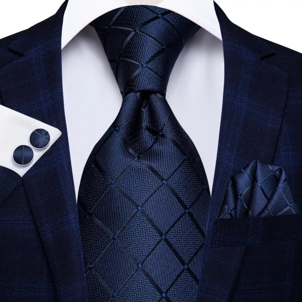 Hi - Tie Solid Gold Yellow Silk Ties For Men Handky Cufflinks Set Fashion Gift For Men's Tie Wedding Business Necktie - SHOWLU FASHION STORE