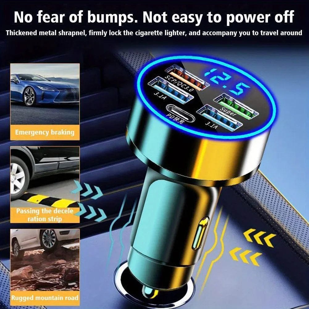 High - Speed Multi - Port Car Charger - SHOWLU FASHION STORE