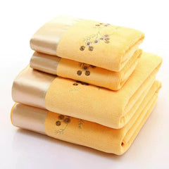 Home Facecloth Bath Towel Suit Comfortable Soft and Thickened Face Cloth Water - Absorbing Quick - Drying Square Towel Gift Box Gift Gift - SHOWLU FASHION STORE