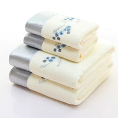 Home Facecloth Bath Towel Suit Comfortable Soft and Thickened Face Cloth Water - Absorbing Quick - Drying Square Towel Gift Box Gift Gift - SHOWLU FASHION STORE