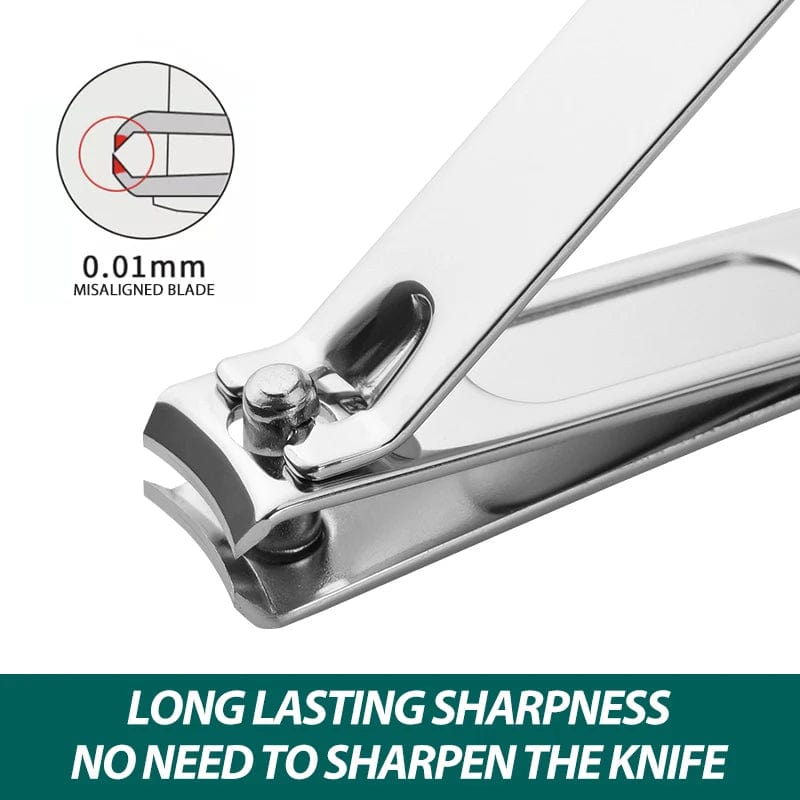 Home Nail Clipper Set Of 18 Pieces Large Size Dead Skin Pliers Diagonal To Remove Dead Skin Small Eyebrow Clipper Leather Sleeve - SHOWLU FASHION STORE