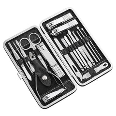 Home Nail Clipper Set Of 18 Pieces Large Size Dead Skin Pliers Diagonal To Remove Dead Skin Small Eyebrow Clipper Leather Sleeve - SHOWLU FASHION STORE