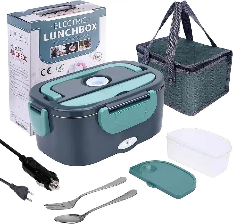 HOMEFISH 1.5 L 60W Electric Lunch Box Food Warmer Portable Food Heater for Car Or Home - Leak Proof 304 Stainless Steel Liner - SHOWLU FASHION STORE