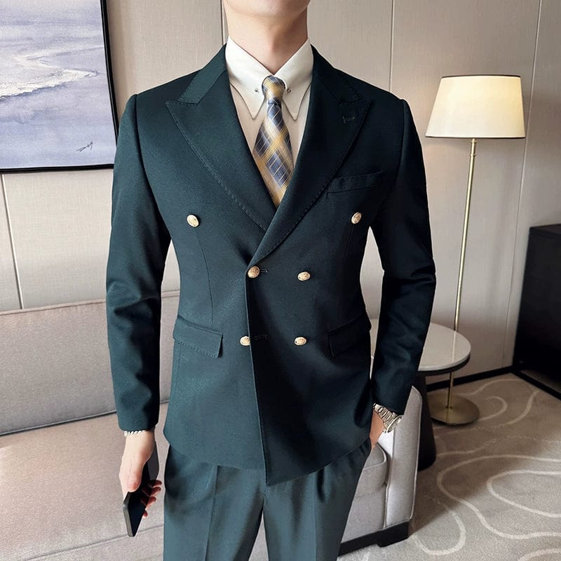 Host Casual White Closure Collar Slim Fit Suit - SHOWLU FASHION STORE