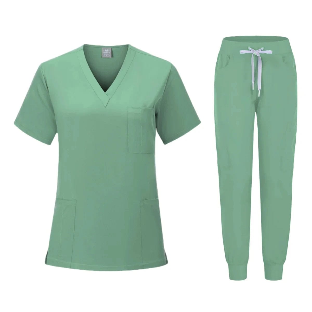 Hot Sale Anti Wrinkle Washable Soft Fabric Nurse Scrubs Hospital Uniform Medical Scrubs Women Jogger Scrubs Sets Pair - SHOWLU FASHION STORE