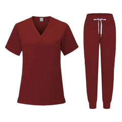 Hot Sale Anti Wrinkle Washable Soft Fabric Nurse Scrubs Hospital Uniform Medical Scrubs Women Jogger Scrubs Sets Pair - SHOWLU FASHION STORE