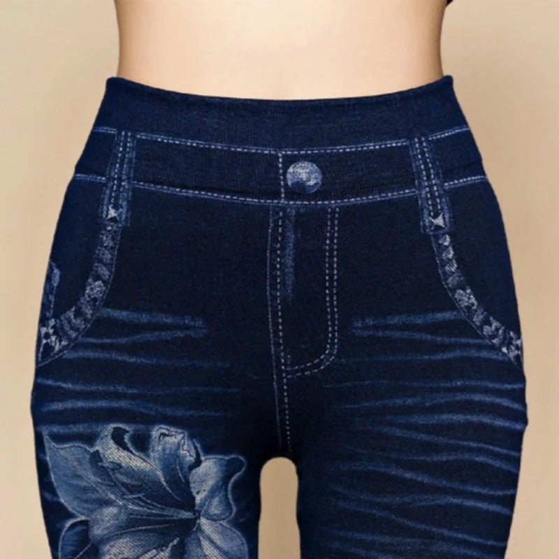 Hot Sexy Women Jean Skinny Jeggings Pants high waist leggings female print ankle - length Slim Legging Fitness Plus Size - SHOWLU FASHION STORE