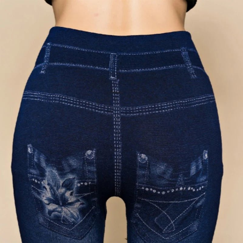 Hot Sexy Women Jean Skinny Jeggings Pants high waist leggings female print ankle - length Slim Legging Fitness Plus Size - SHOWLU FASHION STORE