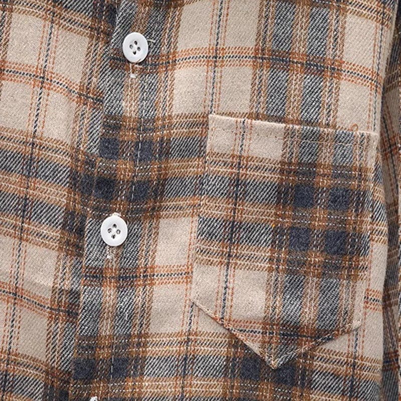 IENENS Kids Shirt Clothes Spring Thin Blouses Clothing Infant Boy Plaid Cotton Tops 1 2 3 4 Years Kids Long Sleeves Shirt - SHOWLU FASHION STORE
