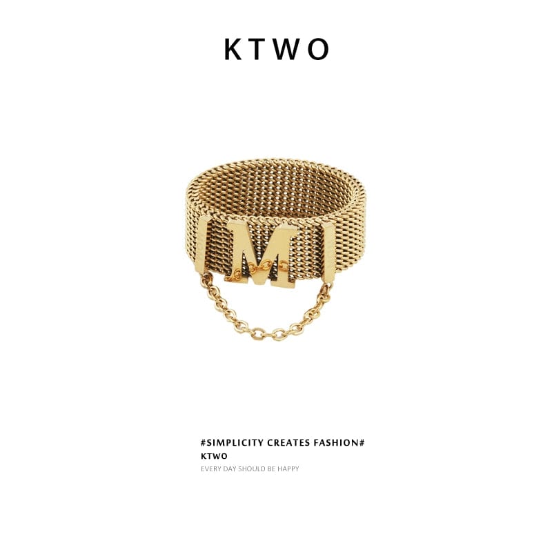 INS European and American Niche Retro New Letter Women's Chain - SHOWLU FASHION STORE