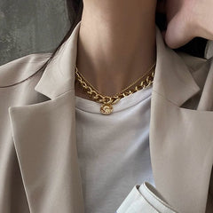 INS Fashion Twin Women's Hip Hop Internet Celebrity Thick Chain - SHOWLU FASHION STORE
