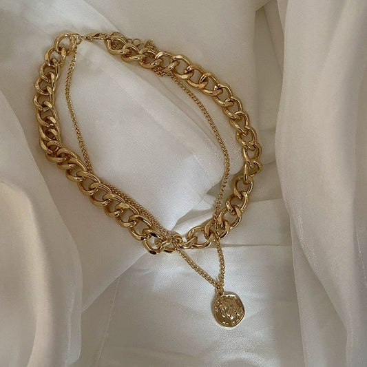 INS Fashion Twin Women's Hip Hop Internet Celebrity Thick Chain - SHOWLU FASHION STORE