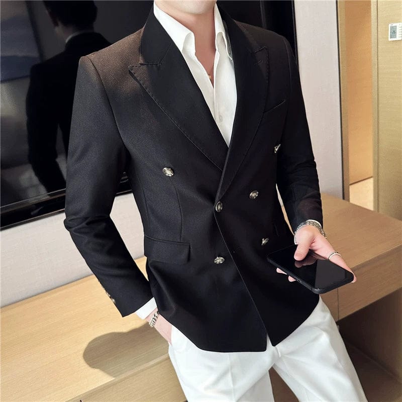 Italian Breze Slim Fit Drape Business White Coat - SHOWLU FASHION STORE