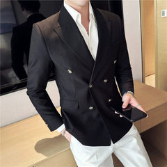 Italian Breze Slim Fit Drape Business White Coat - SHOWLU FASHION STORE