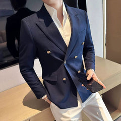 Italian Breze Slim Fit Drape Business White Coat - SHOWLU FASHION STORE