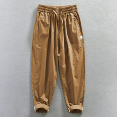 Jereno Ice Silk Thin Cotton Minimalist All - Matching Pants - SHOWLU FASHION STORE