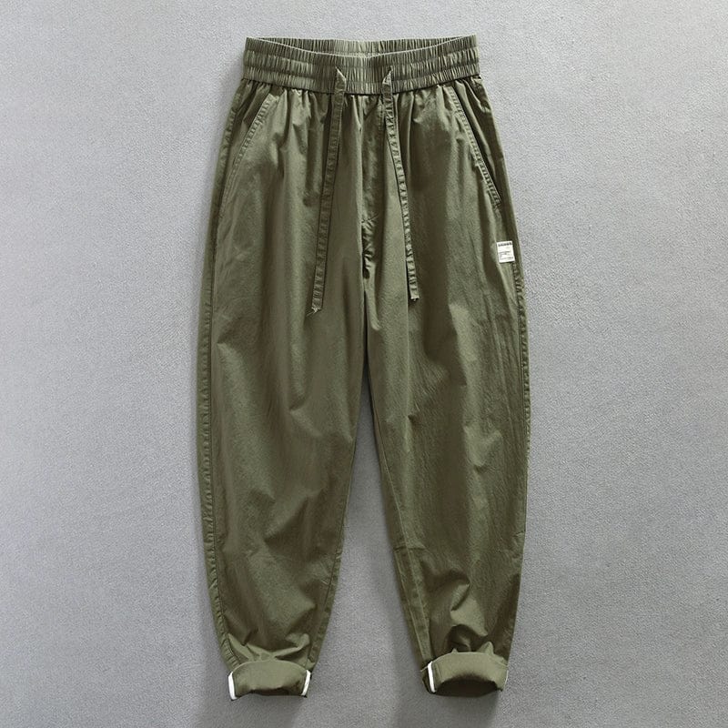 Jereno Ice Silk Thin Cotton Minimalist All - Matching Pants - SHOWLU FASHION STORE