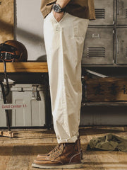 Jereno Ice Silk Thin Cotton Minimalist All - Matching Pants - SHOWLU FASHION STORE