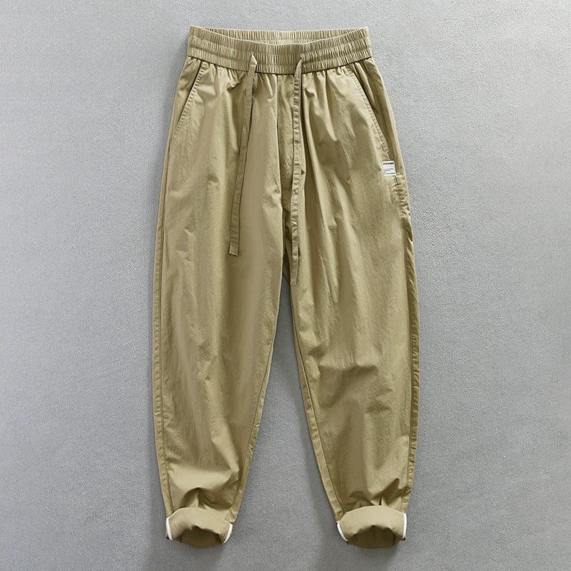 Jereno Ice Silk Thin Cotton Minimalist All - Matching Pants - SHOWLU FASHION STORE