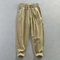 Jereno Ice Silk Thin Cotton Minimalist All - Matching Pants - SHOWLU FASHION STORE