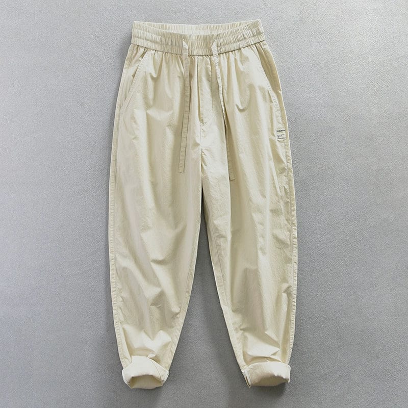 Jereno Ice Silk Thin Cotton Minimalist All - Matching Pants - SHOWLU FASHION STORE