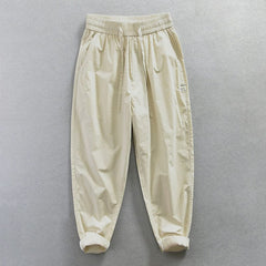 Jereno Ice Silk Thin Cotton Minimalist All - Matching Pants - SHOWLU FASHION STORE