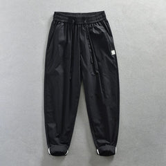 Jereno Ice Silk Thin Cotton Minimalist All - Matching Pants - SHOWLU FASHION STORE