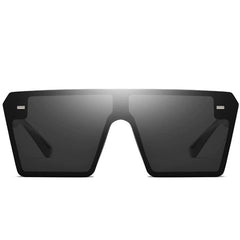 K - style Retro Super Large Rim Square Sunglasses Trendy Men and Women Fashion Sunglasses for a Slim Look Integrated Glasses Ins Internet Celebrity - SHOWLU FASHION STORE