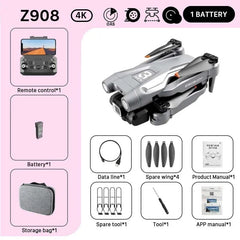 KBDFA MINI Z908Pro Max Drone 4K ESC Professional WIFI FPV Dron Obstacle Avoidance Brushless Four - Axis Folding RC Quadcopter Toys - SHOWLU FASHION STORE