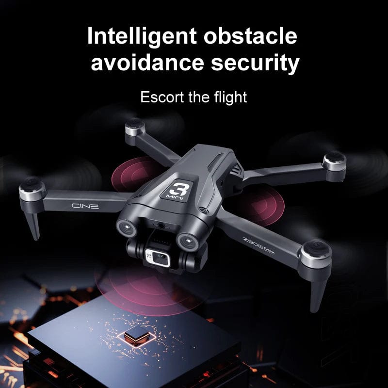 KBDFA MINI Z908Pro Max Drone 4K ESC Professional WIFI FPV Dron Obstacle Avoidance Brushless Four - Axis Folding RC Quadcopter Toys - SHOWLU FASHION STORE