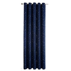 Kids Curtains Blackout With Stars Grommet Top For Bedroom Living Room Window Drapes - SHOWLU FASHION STORE